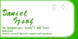 daniel izsof business card